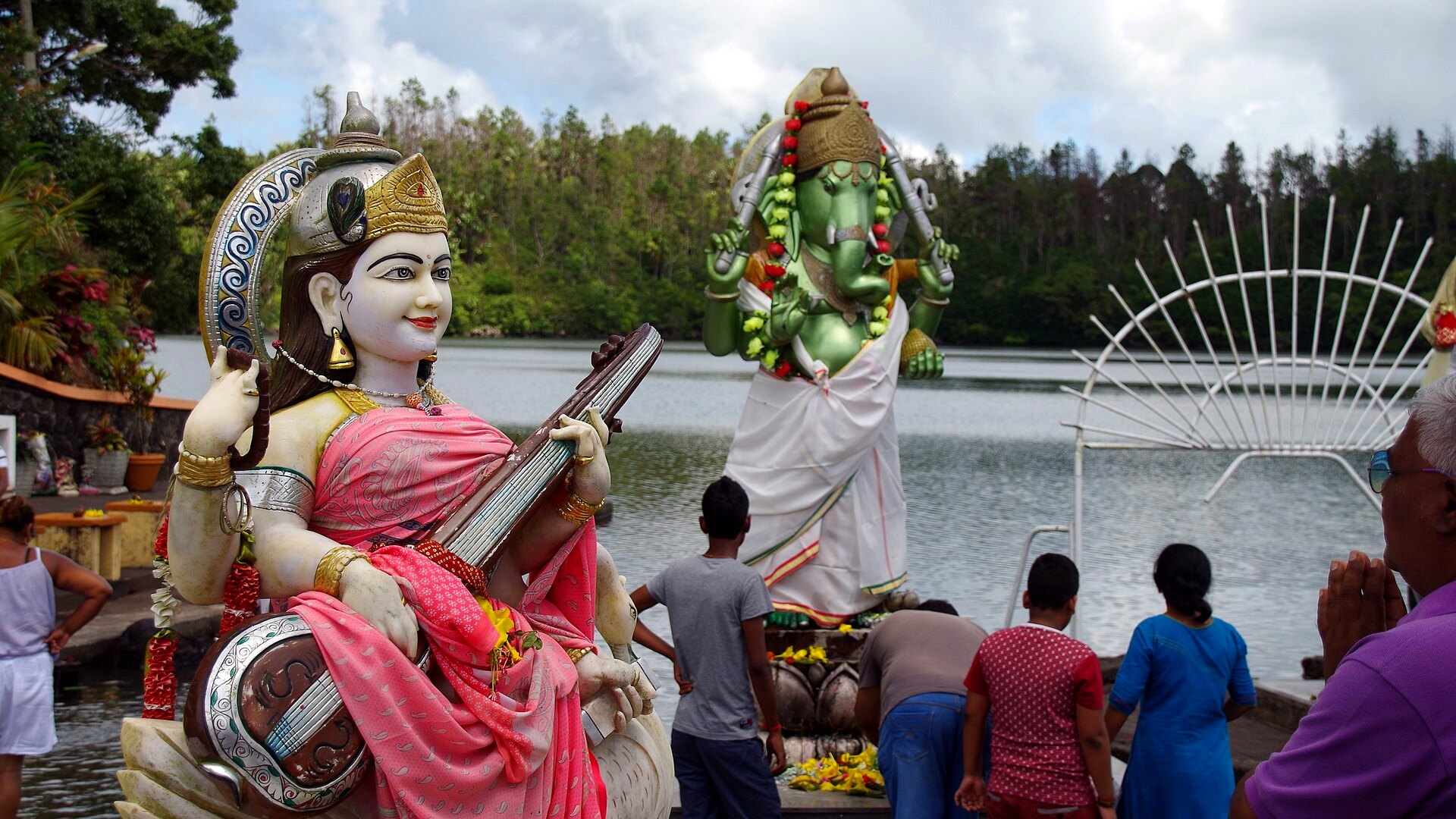 Sacred precinct at Ganga Talao